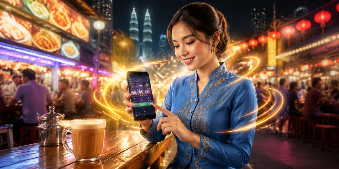 Wanita Malaysia bermain kasino langsung baccarat menggunakan telefon pintar dari rumah