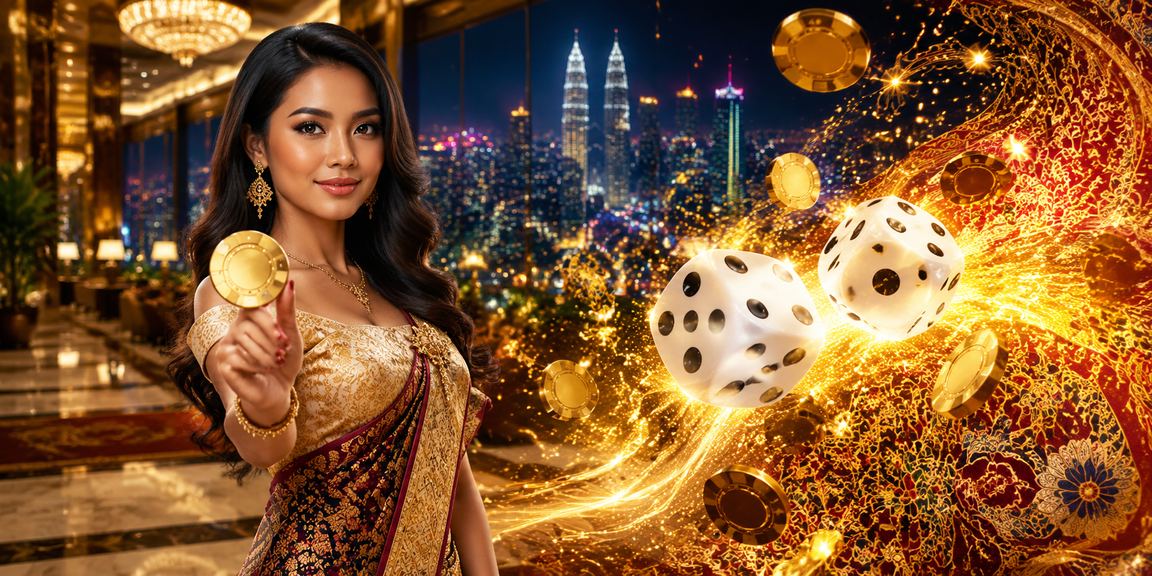 Permainan dadu kasino meja klasik dimainkan secara dalam talian di Malaysia